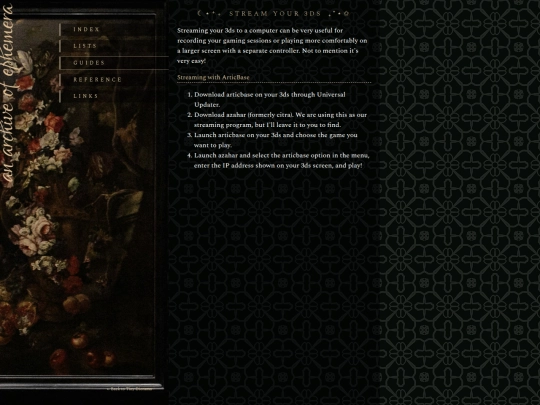 museum/guides-stream3ds screenshot