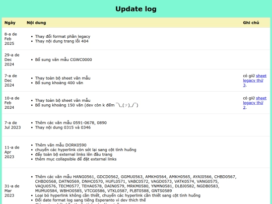 updatelog screenshot