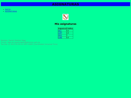 Practica1/asignaturas screenshot
