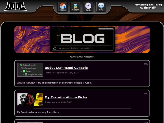 blog screenshot