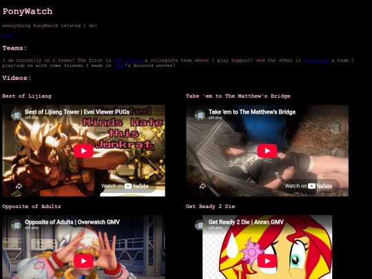 PonyWatch screenshot