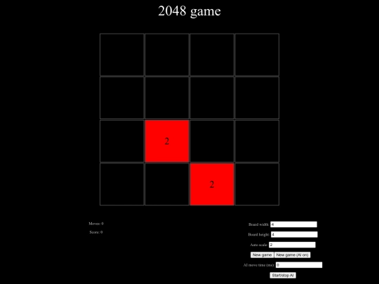 Javascript/2048 screenshot