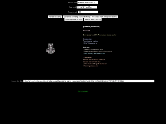 Javascript/Spaceship_sprite_generator screenshot