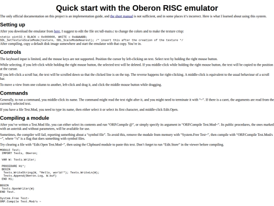 oberon-risc-tutorial screenshot