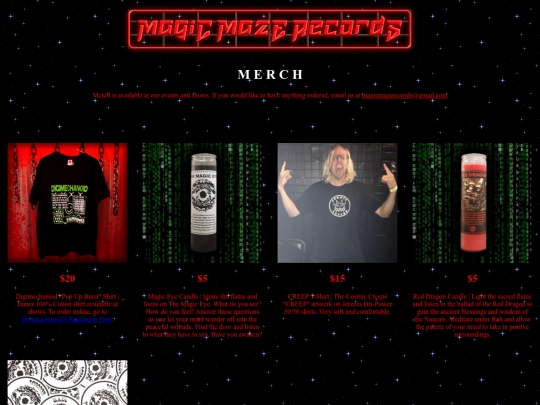 merch screenshot