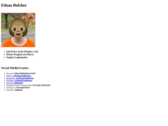 Profiles/Ethan screenshot