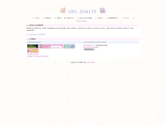 links screenshot