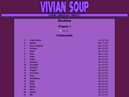 archive screenshot