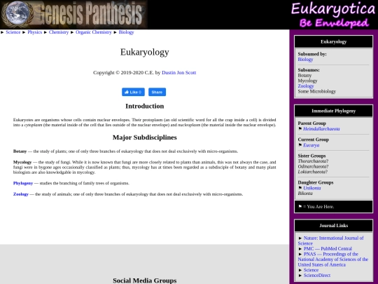eukaryology screenshot