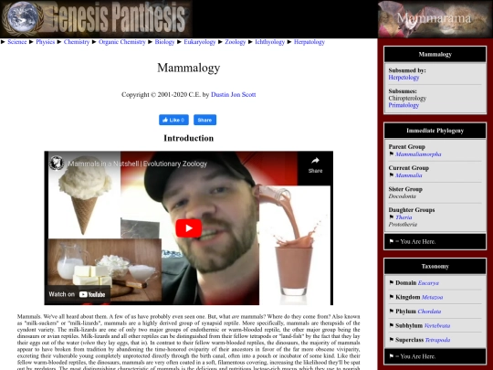 mammalogy screenshot
