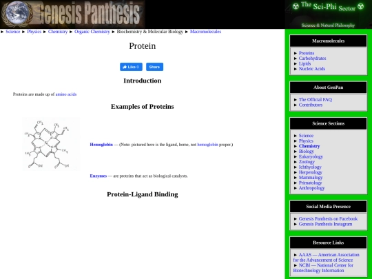protein screenshot