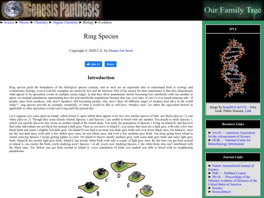 ringspecies screenshot