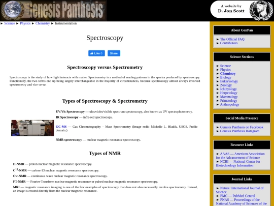 spectroscopy screenshot