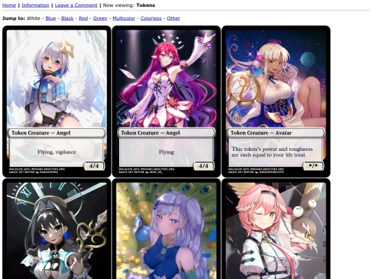tokens screenshot