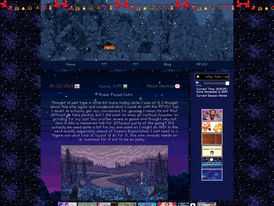 Blog screenshot