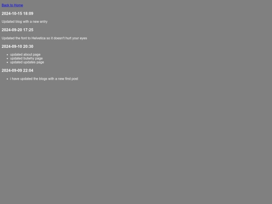 updates screenshot