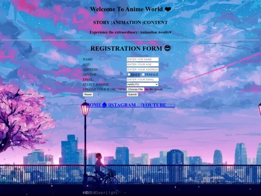 anime/register screenshot