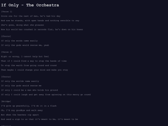 lyrics/ifonly screenshot