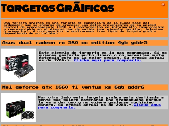 TargetaGrafica screenshot