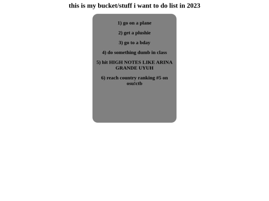 bucketlist screenshot