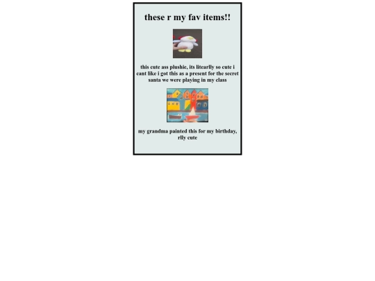 favoritesitems screenshot