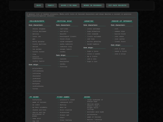 fandoms screenshot