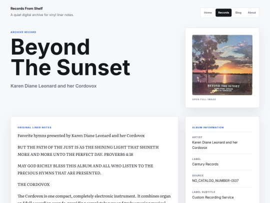 records/beyond-the-sunset screenshot