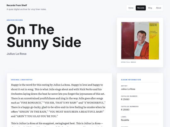 records/on-the-sunny-side screenshot
