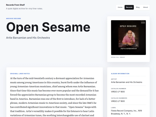 records/open-sesame screenshot