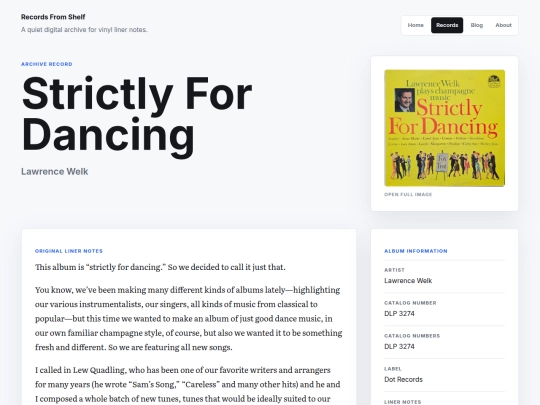 records/strictly-for-dancing screenshot