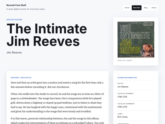 records/the-intimate-jim-reeves screenshot