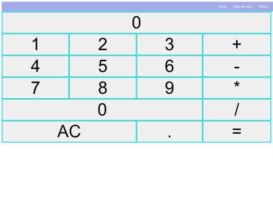 calculadora screenshot