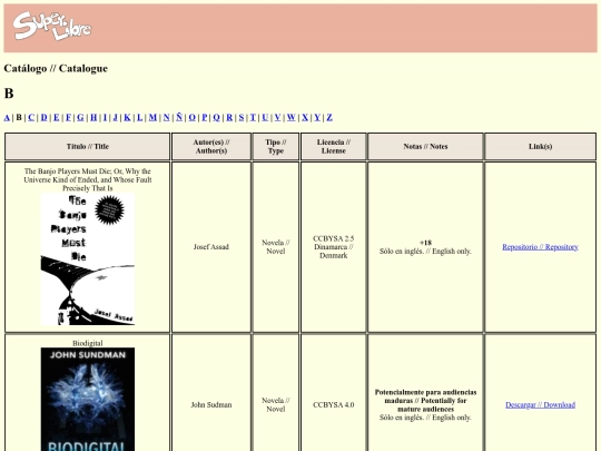catalogoB screenshot