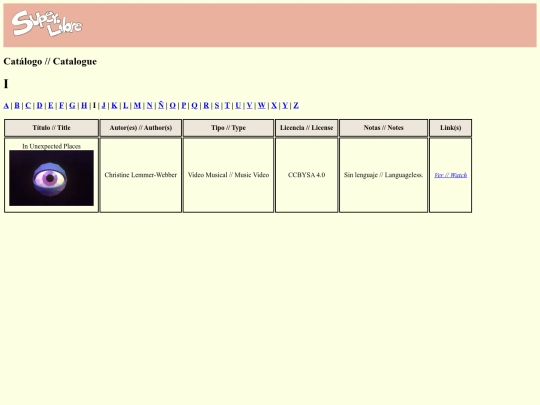 catalogoI screenshot