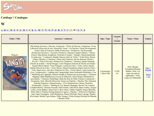 catalogoW screenshot