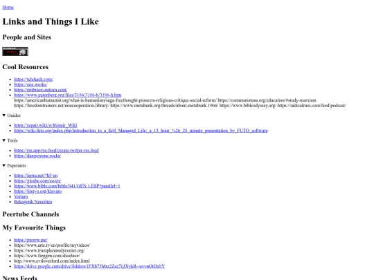 links screenshot