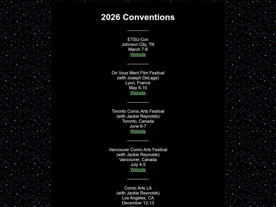 conventions screenshot