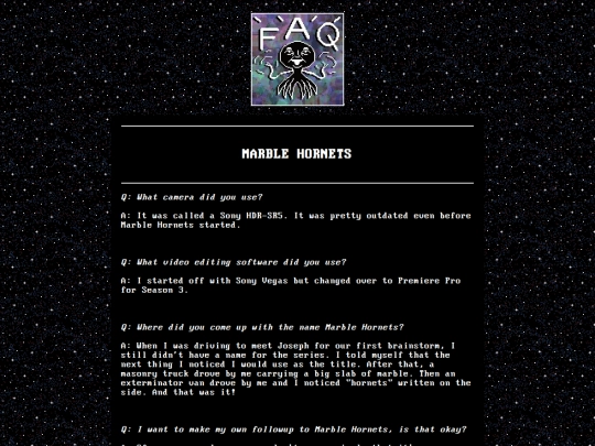 faq screenshot