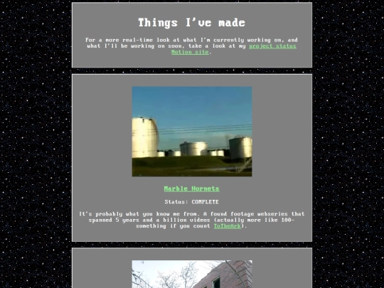 projects screenshot