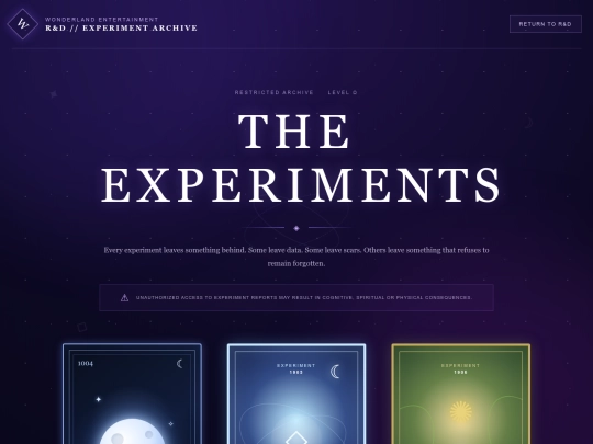 rd-experiment screenshot
