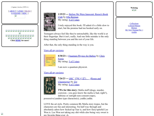 bookblog screenshot