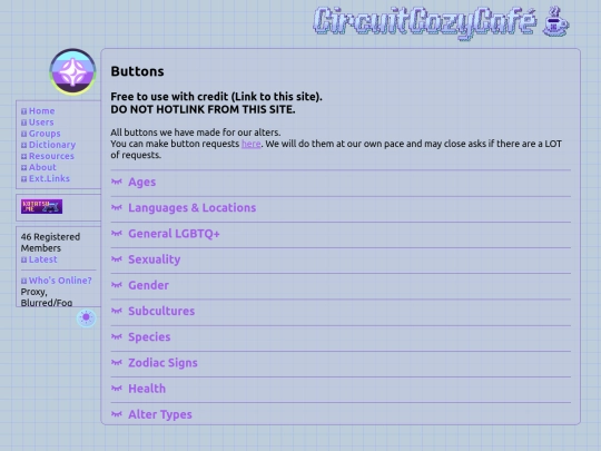 about/buttons screenshot
