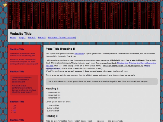 index screenshot