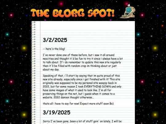 blog screenshot
