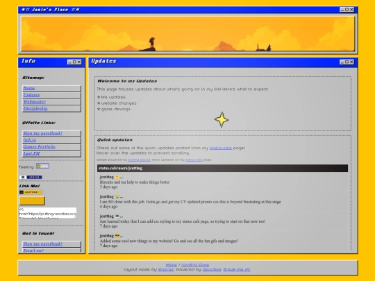 updates screenshot