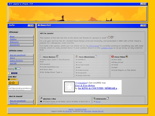 webmaster screenshot