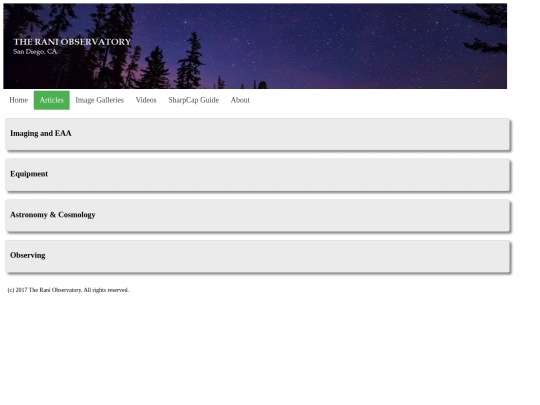 Articles screenshot