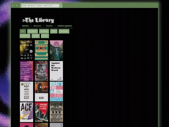 about/books screenshot