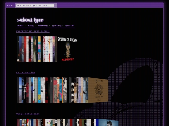 about/music screenshot