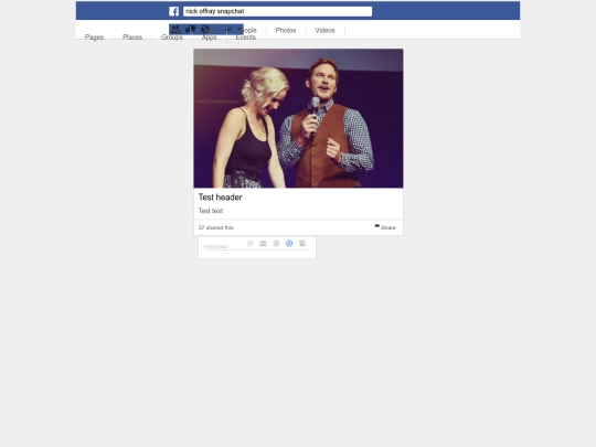 facebook/test screenshot